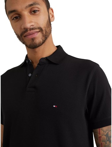 Tommy Hilfiger Men's Polo Shirt Regular Fit, Black, XXL - Picture 3 of 6