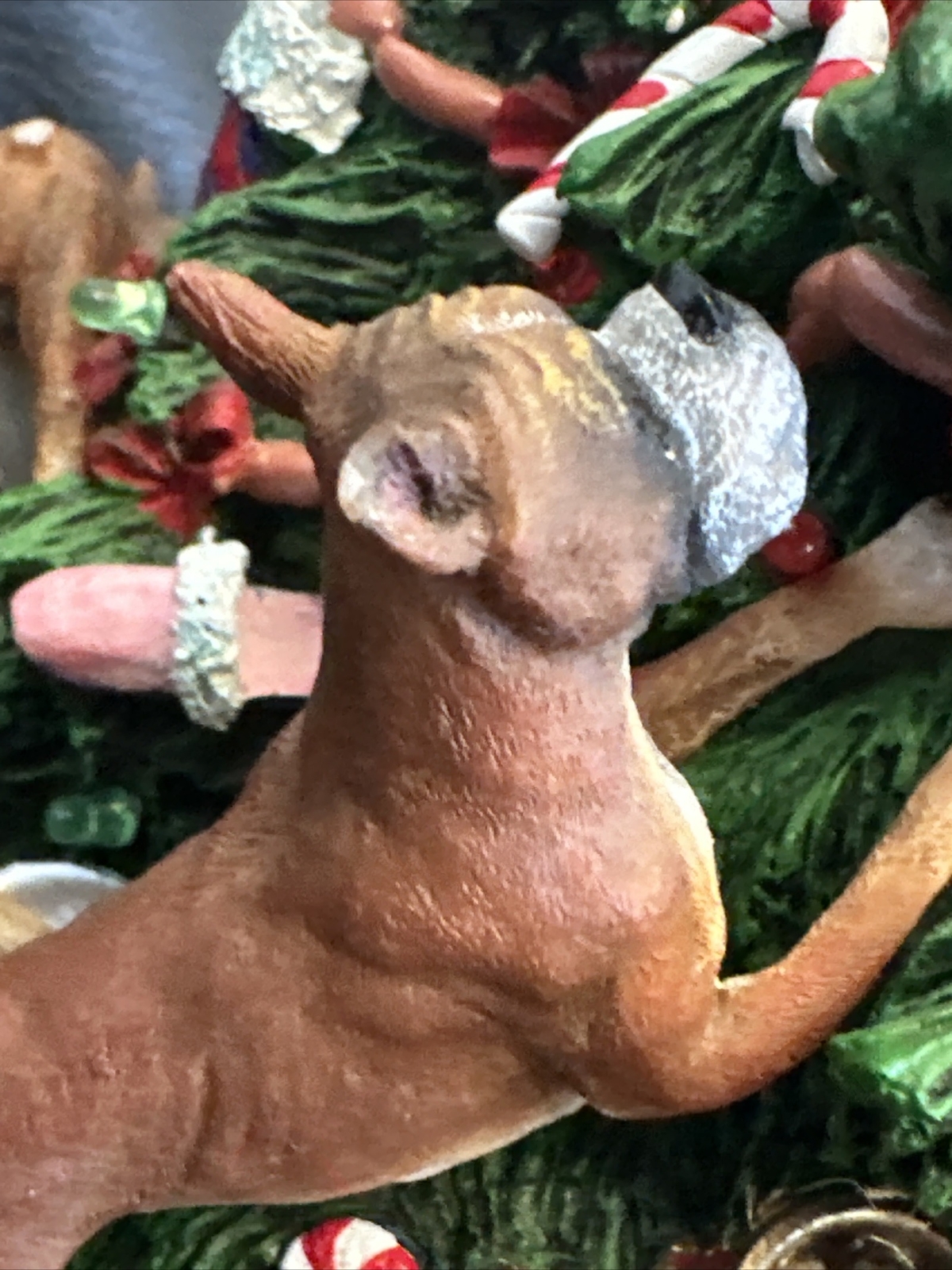 Danbury Mint Boxer Christmas Tree Missing Star And Number Of Broken