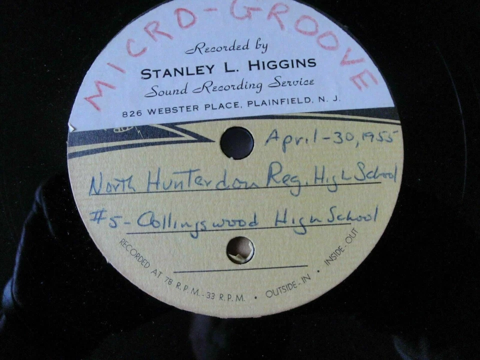 NEW JERSEY HIGH SCHOOL CHOIRS 1955 VINYL LP STANLEY L. HIGGINS SOUND RECORDING - Image 2 of 2