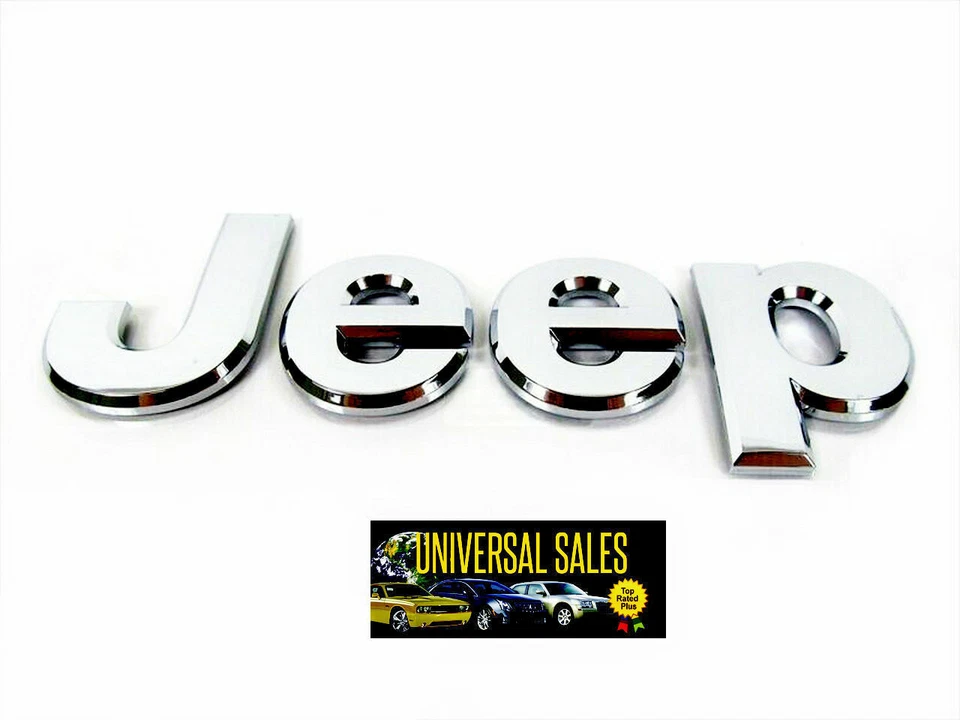 GENUINO CHEROKEE JEEP EMBLEMA INSIGNIA PLACA DE IDENTIFICACIÓN LOGOTIPO CAPUCHA 2019-2023 NUEVO 68423955AB Foto 4 de 4