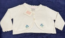 Janie and Jack Layette Baby Girl Lightweight Creamy White Sweater 3-6 Months NWT