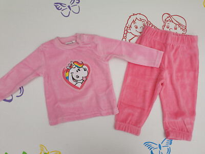 Schlafanzug Pyjama Zweiteiler Baby Pummel Einhorn Größe 62/68 74/80