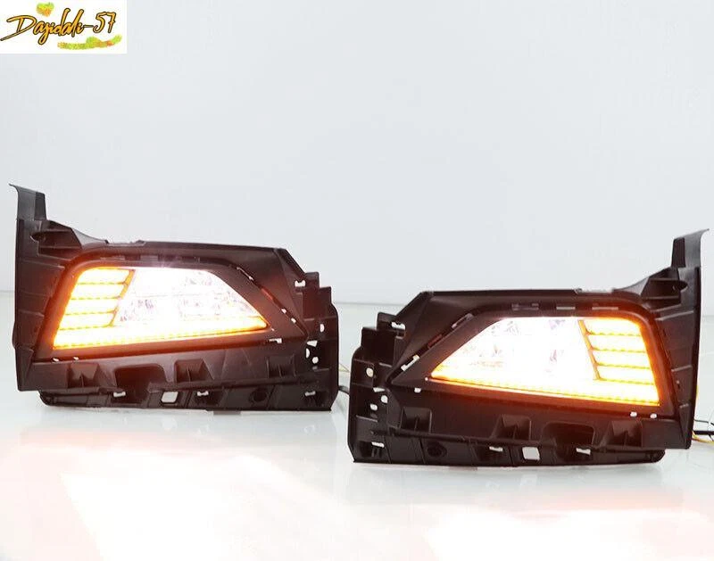 For Volkswagen Polo Plus 2019-2020 Front Bumper Fog Lamp Modified LED Tricolor - Image 2 of 3
