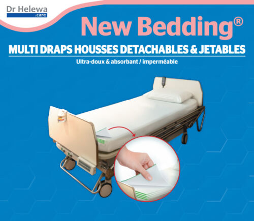 5 x housse de matelas hygiène soins infirmiers incontinence draps coussin de lit - Photo 1/3