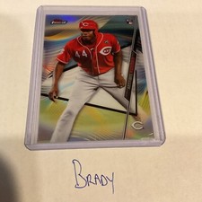 2020 Topps Finest Base Refractor #21 Aristides Aquino RC - Cincinnati Reds