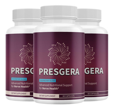 Presgera Advanced Nerve Support Formula Maximum Strength Vitamin ( 3 Pack )