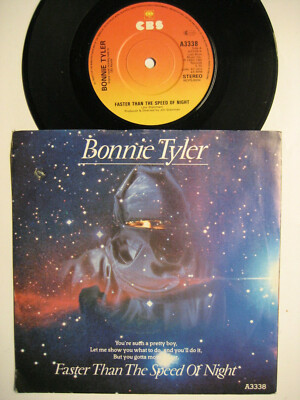 BONNIE TYLER FASTER THAN THE SPEED OF NIGHT / GONNA GET BETTER 7'' VINYL SINGLE