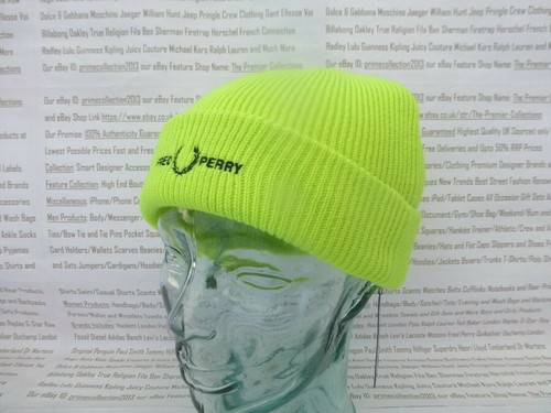 Beanie Mens Neon Yellow Hat 