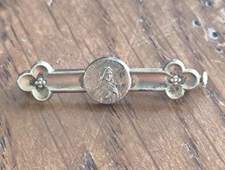 Antique Sancta Teresia a Jesu Infante Brooch Badge / Manufacturer FIX /B160
