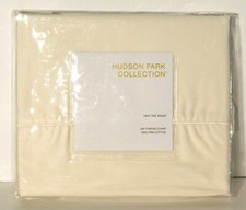 Hudson Park Collection White Pima Cotton Twin Flat Sheet NEW