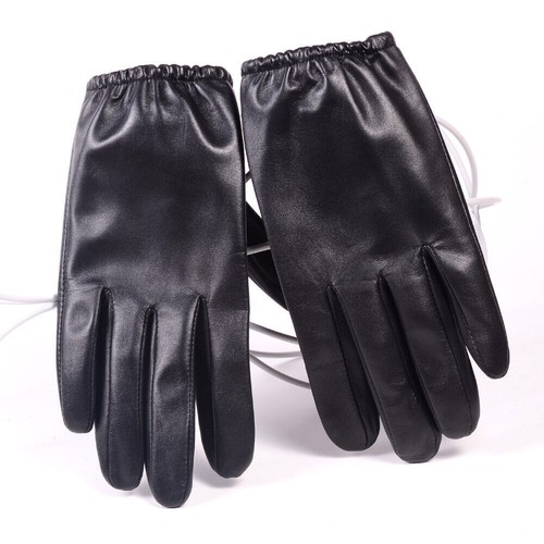 Men's Real Leather Goat Skin Military shrink Wrist Police Tactical Short Gloves - Picture 12 of 25