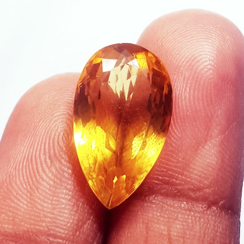 Citrine Naturelle Jaune - Pierre Précieuse En Vrac 63.02 Carats - Coussin - Certifiée GIL - Inde