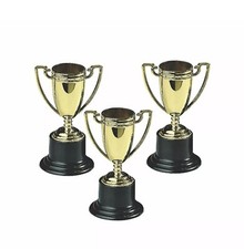 24 Pieces  Small Goldtone Trophies, Awards  Prizes, 4"