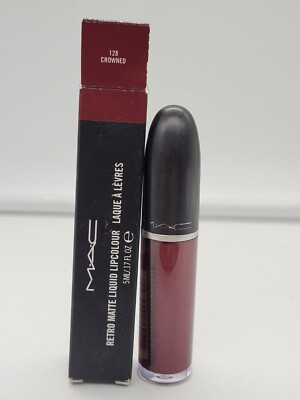 MAC Retro Matte Liquid Lipcolour BNIB 5ml/0.17fl.oz. ~128 Crowned~