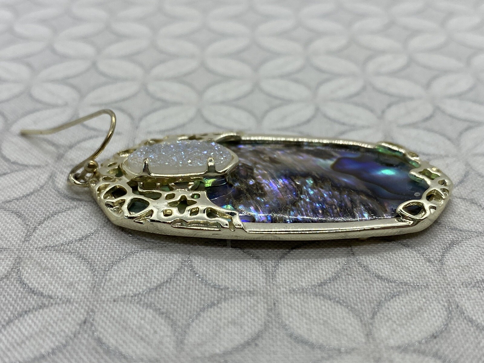 Kendra Scott Deva Statement Earrings Iridescent D… - image 3