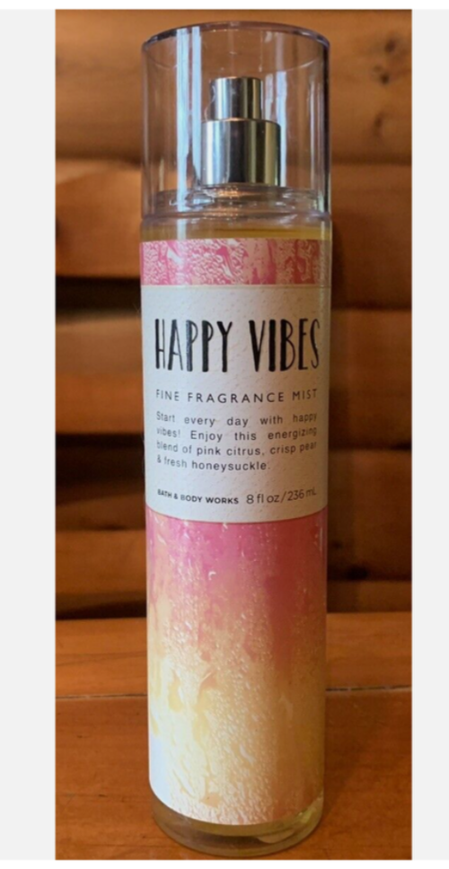 BATH & Body WORKS Happy VIBES Fragrance MIST Spray 8oz RARE