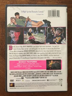 Buffy The Vampire Slayer (DVD, 1992, Widescreen) Kristy Swanson