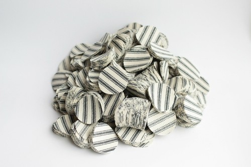 .30-.39 CAL. 7/8" OILED PILLOW TICKING SHOOTING PATCHES / QTY. 1,000 / EMSS3182T - Picture 4 of 7