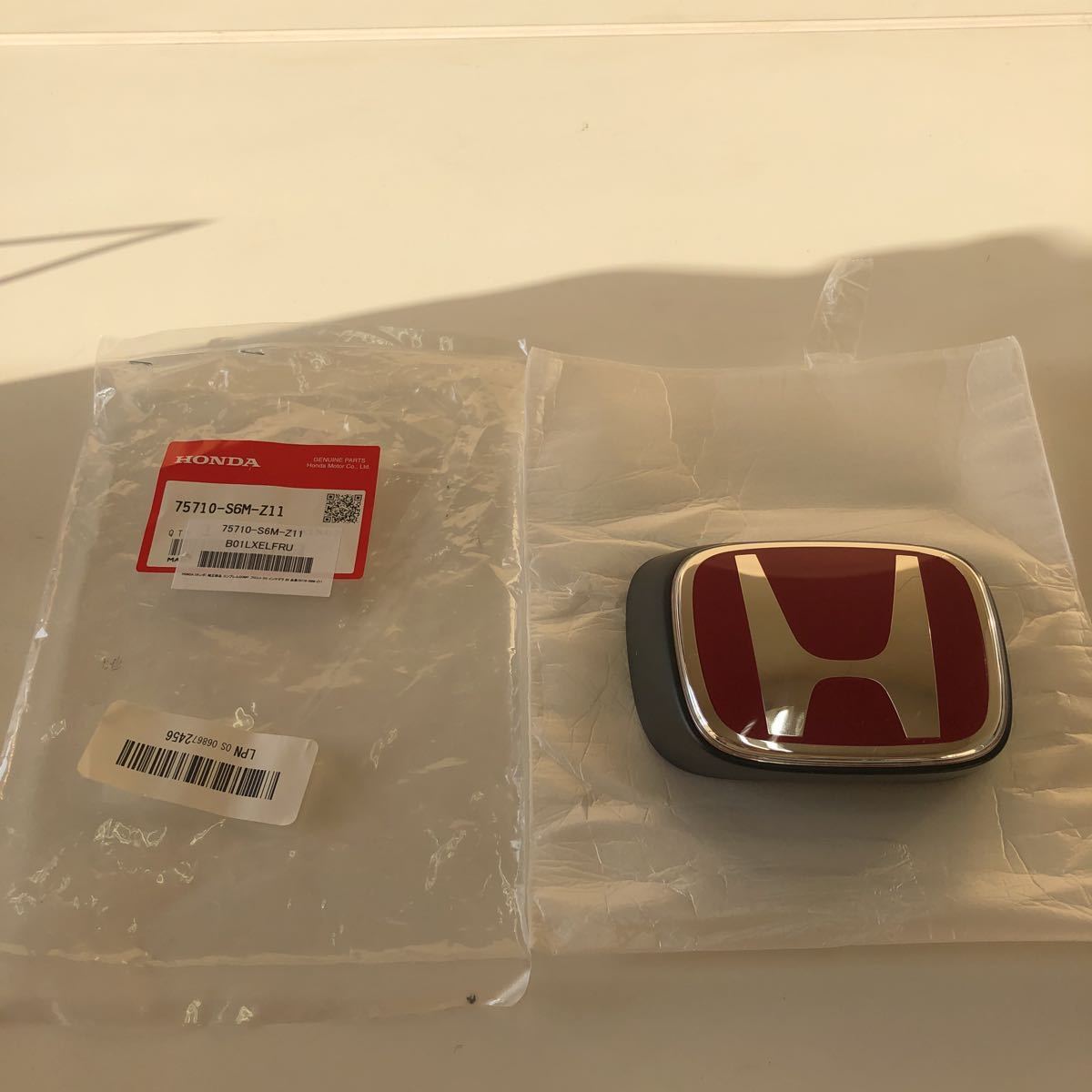 HONDA JDM 05-06 ACURA RSX FRONT RED EMBLEM NEW OEM 75710-S6M-Z11