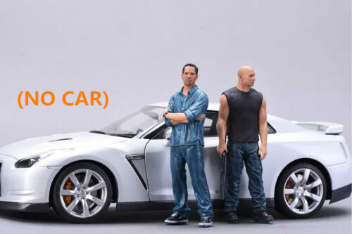 1:24 Resin Figures Model Kit, two brothers of Fast & Furious Unassembled - Afbeelding 1 van 4