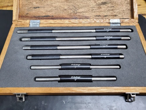 Mitutoyo 6pc precision micrometer standards