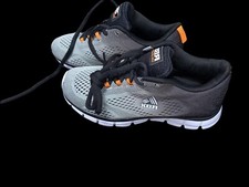 Boys RBX Live Life Active Mesh Running Shoes Black/Burgundy Size. 1 NEW