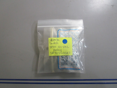 *NEW* 0810 Selecta Switch DPDT 120 VAC Relay SR70S200A7 | eBay