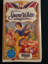 Snow White And The Seven Dwarfs VHS Walt Disney masterpiece collection 1524