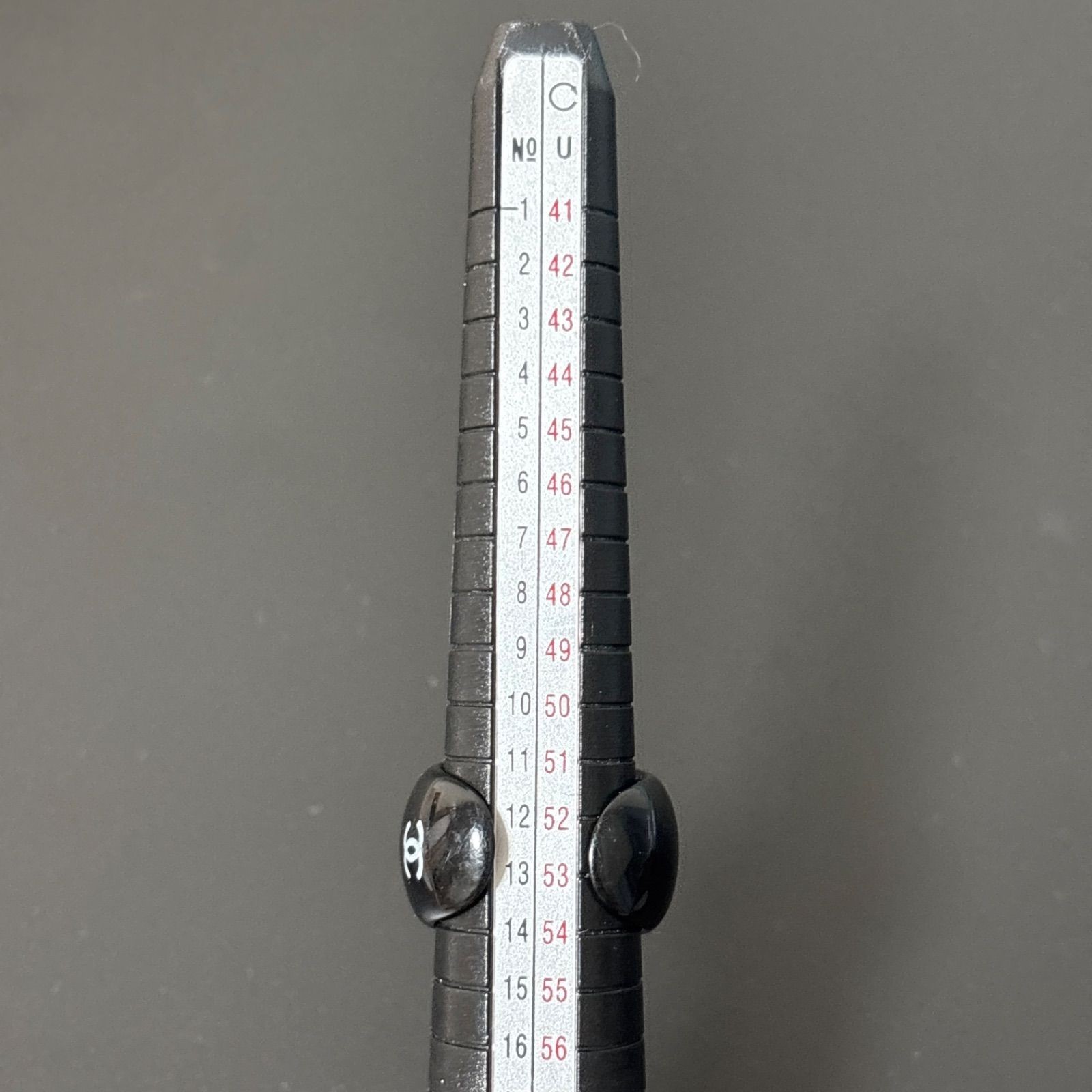 Auth CHANEL Ring Coco Logo Black Plastic 12-13 Unisex Jewelry Authentic thumbnail 8