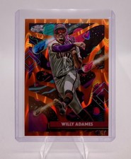 Willy Adames • 2025 Topps Cosmic Chrome- Orange Galactic Refractor /25 • Giants