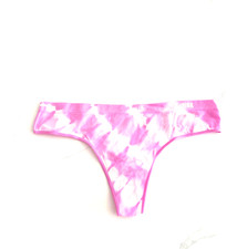 Victoria's Secret PINK Solid Seamless Thong Panty Pink Tie Dye