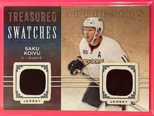 2014-15 Upper Deck Artifacts Saku Koivu Treasured Swatches Jersey #TS-SK Hockey