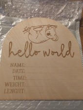 Wooden Baby Milestone Board with Koala Design