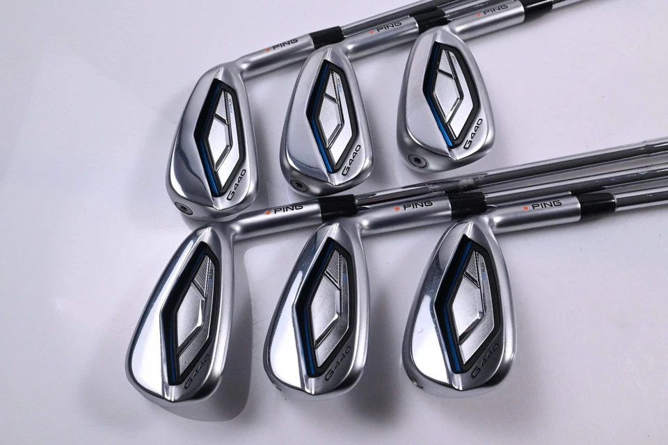 Ping G440 Irons / 6-PW+GW / Orange Dot / Regular Flex Dynamic Gold R300 Shafts - Image 2 of 4