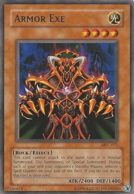 Armor Exe - MFC-075 - Rare - Unlimited Edition - Damaged