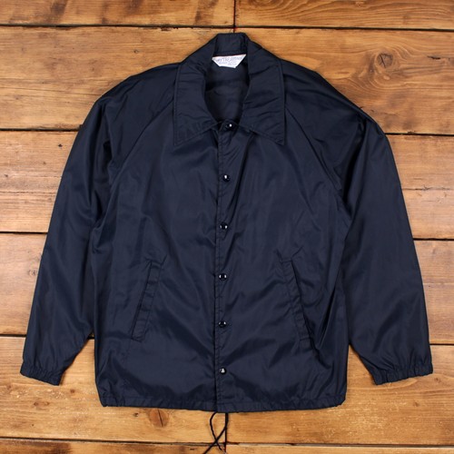Vintage Upstream Coach Jacke L 90s Windbreaker USA Made Blau