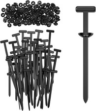 100 Pcs Nylon Universal Cable Tie Buckle for Car, T Style Automotive Zipper Clip