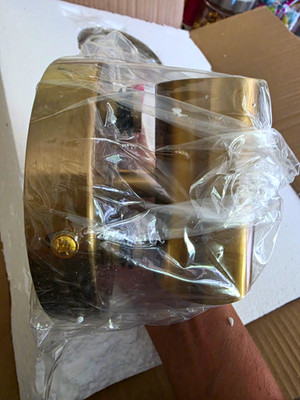 DAYCENT Gold Wall Sconces Light w/ White Glass Shade E26 Model B3200BU-J-M
