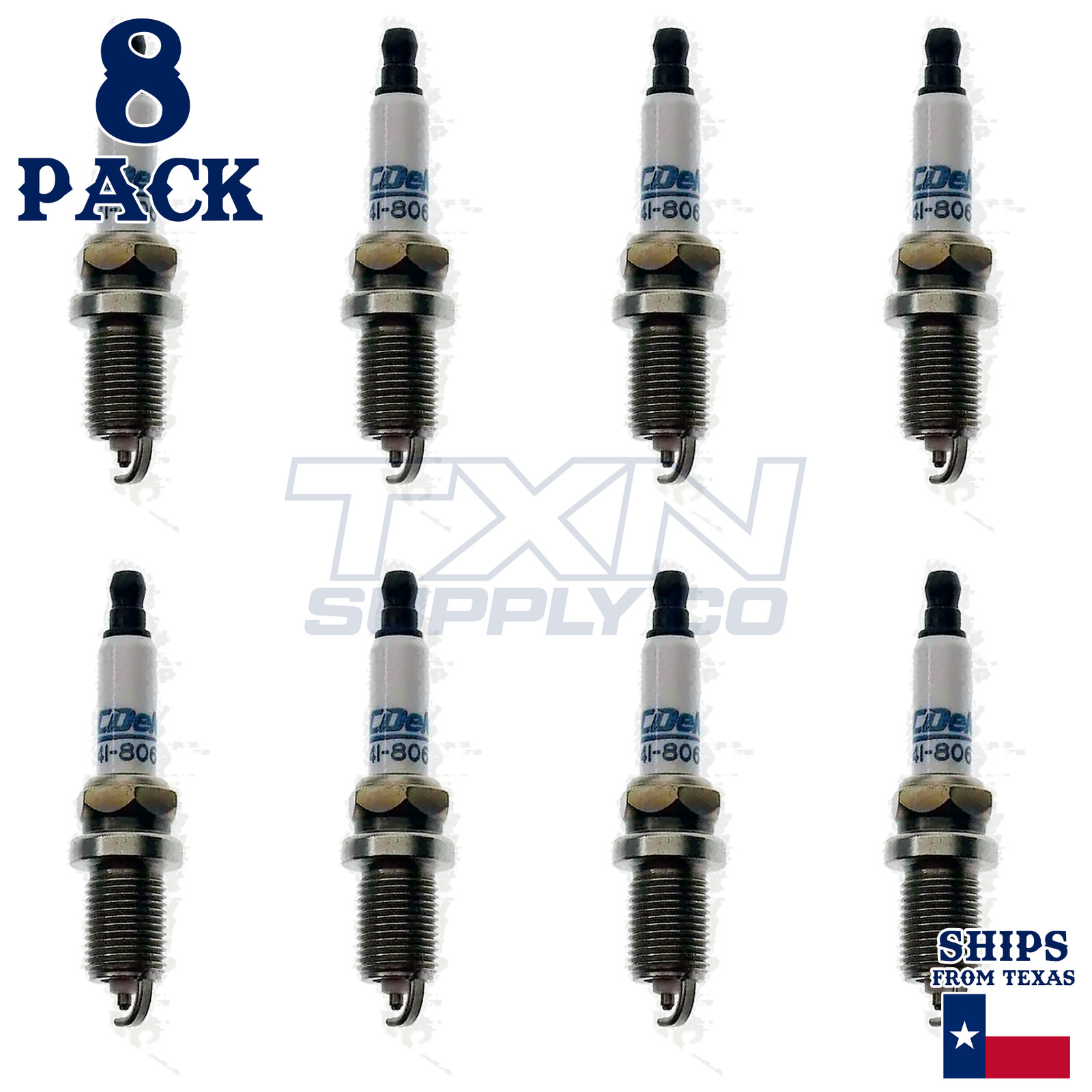 8 Pack ACDelco 41-806 Double Platinum Spark Plugs