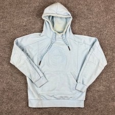 Cookies Hoodie Mens Size M Light Blue Pullover Embossed Logo Streetwear