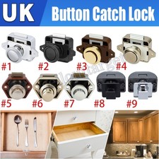 5-20x Push Button Door Catch Lock Camper Van Cabinet Drawer Cupboard Latch Knobs