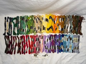 Lot of 100 DMC 25 Embroidery Floss 6 Strand Assorted Colors Lightly Used
