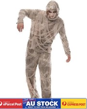 EY322 Mens Undead Mummy Egyptian Death Fancy Dress Up Costume Shirt Halloween