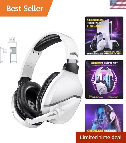 Comfortable Over-Ear Gaming Headset with 48 Hour Battery & 3D Surround Sound deal from eBay