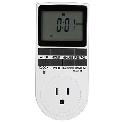10A 50Hz Outlet Timer Digital On/Off Programmable 8 Buttons Smart Timing Swit...