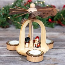 Pyramid-Snowman and Santa with Sled