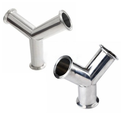 1.5''-4'' Tri Clamp Equal 3 Ways Y 304 Stainless Sanitary Ferrule Pipe Fitting