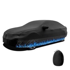 Indoor Car Cover Stretch Dustproof Protection Full Car Cover Fits Full XL-Sedan