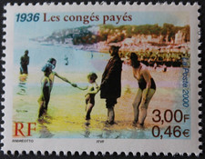 Timbre - FRANCE - Les congés payés - YT 3352 (issu de feuillet) - Neuf ** - 2000