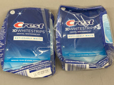  2 Crest 3D Whitestrip Noticeably White Teeth Whitening 10 Treatments -EXP 2026
